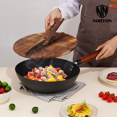 NORTON斯特凡铸铁锅煎炒锅无涂层