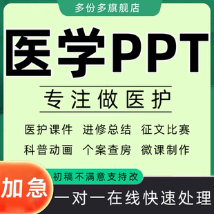 医学ppt制作护理美化课件临床修改润色优化讲课修改代写总结pdca