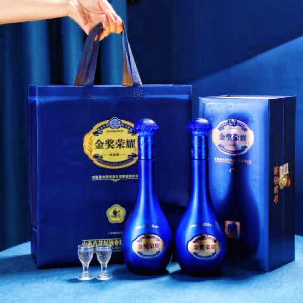 杏花村金奖荣耀典藏53度清香型固态法粮食酒整箱6瓶商务宴请送礼