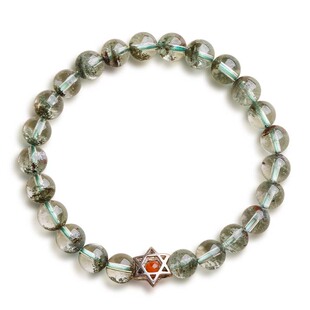 晴曛晶灵系列财星 水晶手串 绿幽灵手链招财转运轻奢八方来财