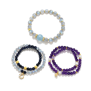 晴曛水晶手串手链单圈双圈