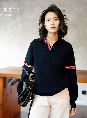 [TNOM BREMOE]  春秋季针织衫女潮牌潮流慵懒风休闲毛衣外套男款