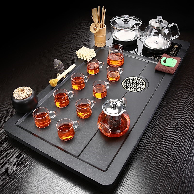 全自动玻璃茶具套装家用客厅整套茶盘