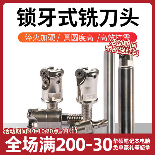 RD0702/RP1003 分体式抗震铣刀头 锁牙式铣刀杆一杆多用钨钢刀杆