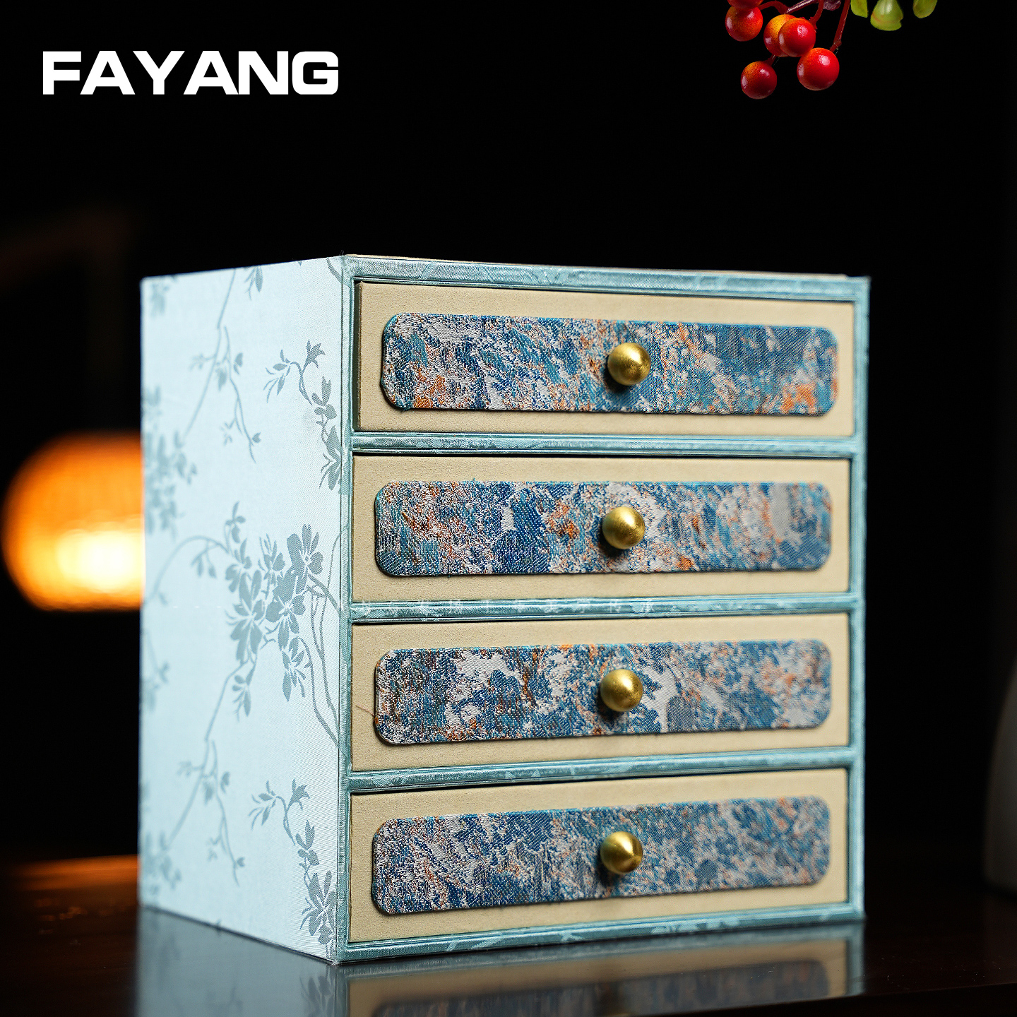 发扬宫廷风首饰盒戒指项链耳钉收纳高档送礼女生大容量珠宝收纳箱