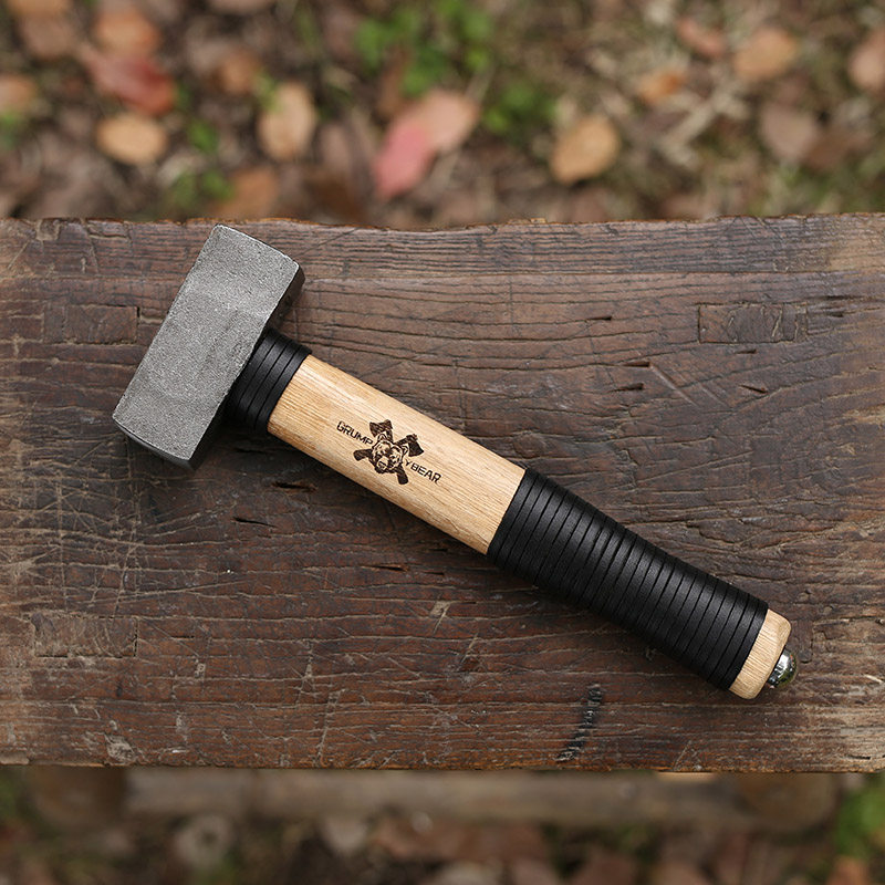 G&B暴躁熊  工匠榔头锤子铁锤木柄木工羊角锤锻造锻打石锤头复古