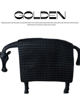 卡通马造型抽象现代简约动物艺术树脂摆件书房桌面设计工艺装饰品