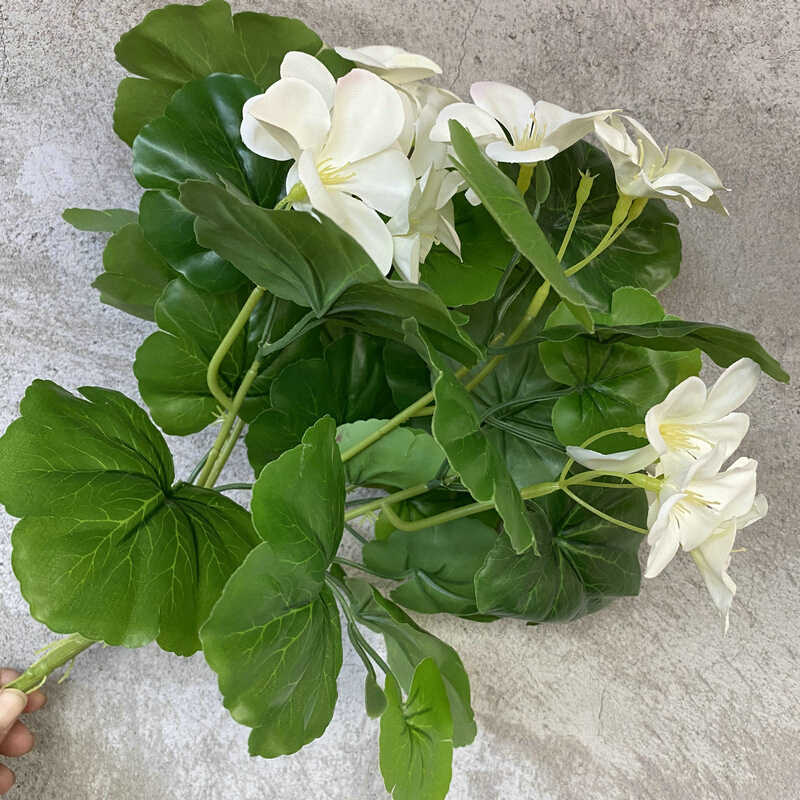 厂家批发5叉海棠花把束 婚庆家居装饰仿真花束 婚庆假花插花配件