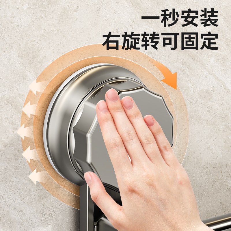 厨房置物架免打孔挂钩吸盘挂杆锅盖勺子铲子挂架多功能刀架收纳架