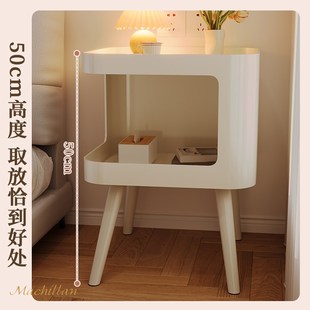 铁艺床头柜小型替代品家用卧室简约现代奶油风边几创意置物架柜子