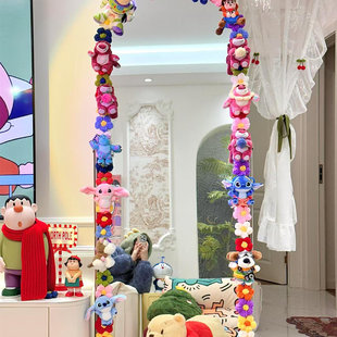 镜子装 店落地镜改造 饰创意diy玩偶边框卧室穿衣镜梳妆镜边缘服装