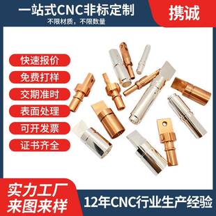 新能源汽车配件T2紫铜端子加工成型紫铜零件加工电镀五轴CNC加工