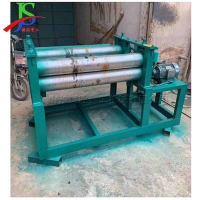 废旧大铁桶切割展平机化工油桶滚平机桶身板压平机旧铁皮翻新