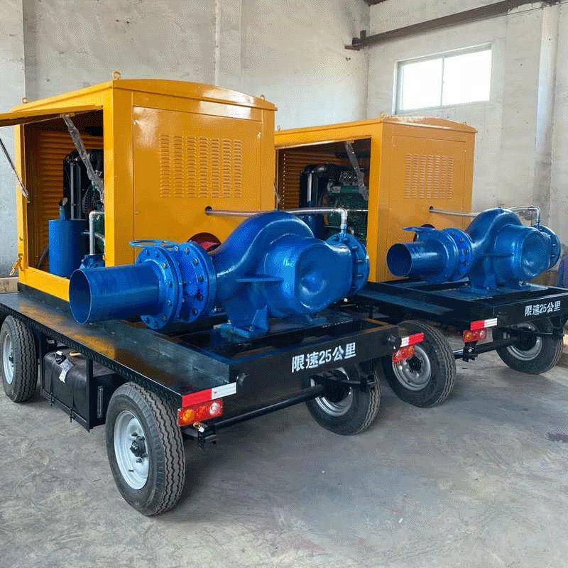 柴油机卧式管道泵移动泵车反渗透增压防汛抢险泵车下水道疏通泵车