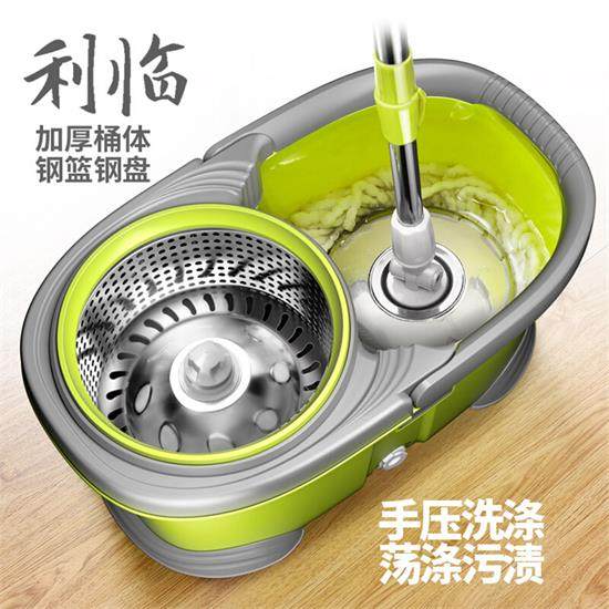 利临双驱动旋转拖把桶家用同款拖把杆拖布墩布免手洗干湿两用拖地