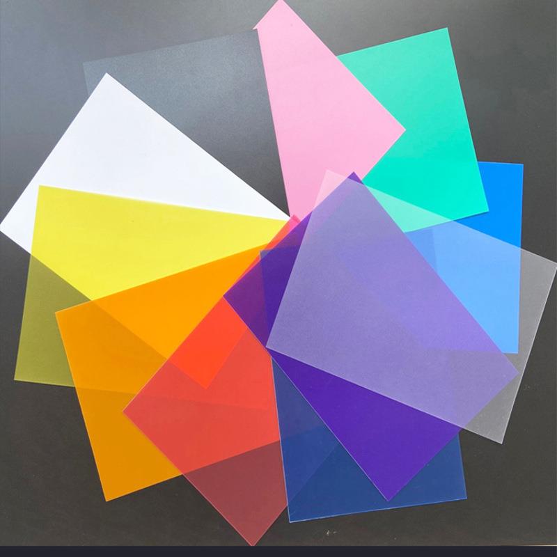 彩色PVC片材透明薄片PVC塑料片PVC磨砂尺寸任意双面磨砂PVC片