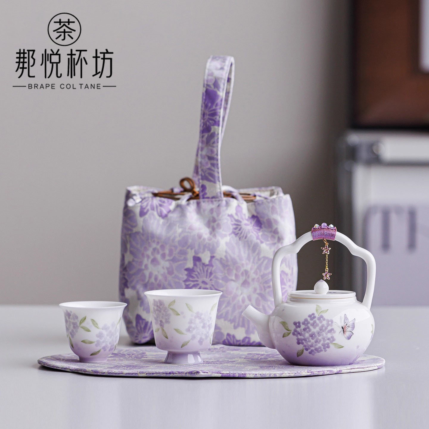 户外露营旅行茶具套装简约提梁壶精致泡茶壶女士专用便携式茶具,餐饮具,功夫茶具,淘宝优惠券,粉丝福利购,淘宝优惠卷