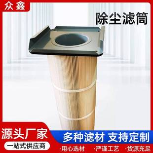 除尘过滤器镀铝膜导电透气除尘滤筒 厂家除尘滤筒微孔膜滤纸自洁式