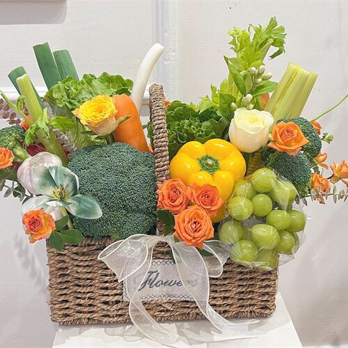 满月篮鸡蛋篮子手提插花花篮绿植多肉编织田园风摆件干燥花花束