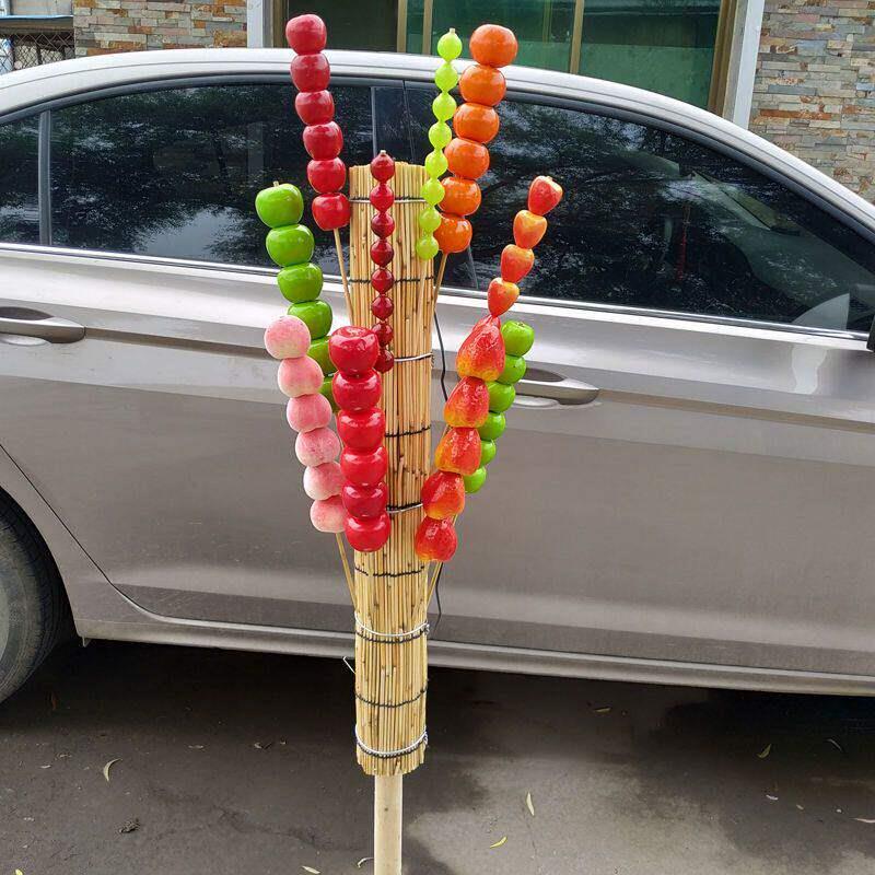 假糖葫芦真模型道具可爱冰糖葫芦串签装饰戏剧舞台婚纱摄影摆设