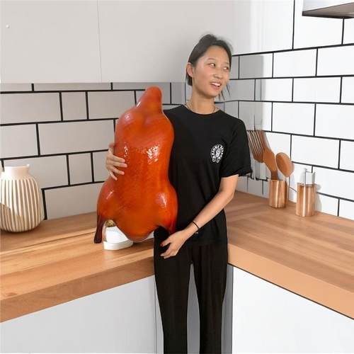 仿真烤鸭模型北京鸭酥不腻北京烤鸭样品模具假鸭子道具仿真烤鸭