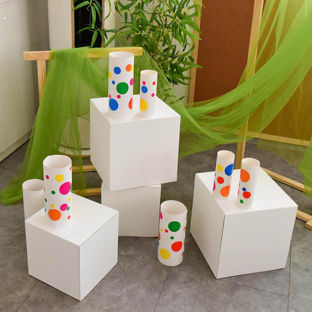 创意手绘惊喜牛皮纸盒幼儿园开学展示立体堆堆纸箱环创装饰材料