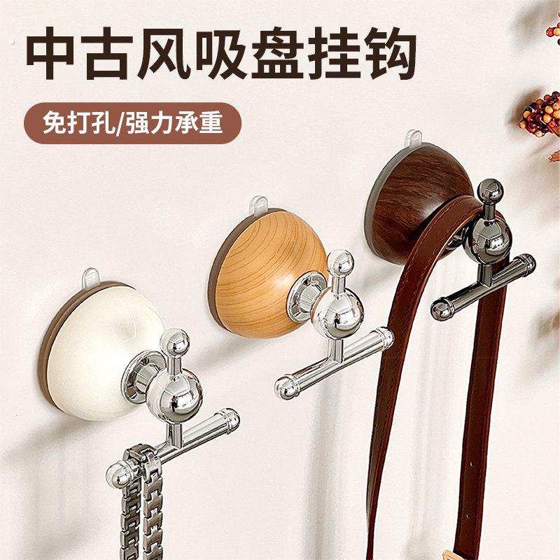 吸盘挂钩免打孔强力承重厨房化妆室壁挂置物架门后挂衣服无痕黏钩