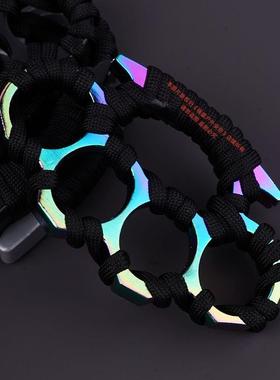 四指指虎拳套合法防身武器铁拳头打架自卫神器加厚戒指环玻纤拳扣