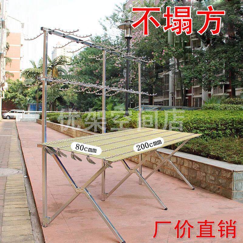 摆地摊2米组合货架便携折叠式展示架夜市地摊对春联竹席服装内衣