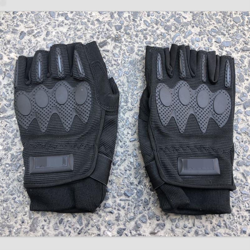 新式半指内手套黑色制式训练户外骑行攀岩防滑战术手套