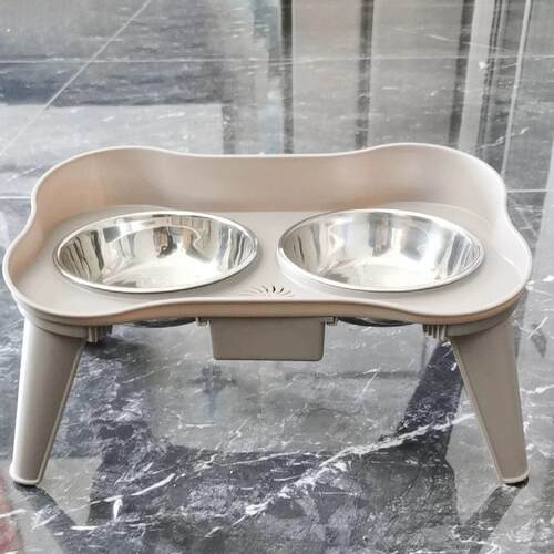 狗碗护颈双碗大中型犬狗碗架桌子碗狗食盆猫碗饭盆饭碗高脚碗