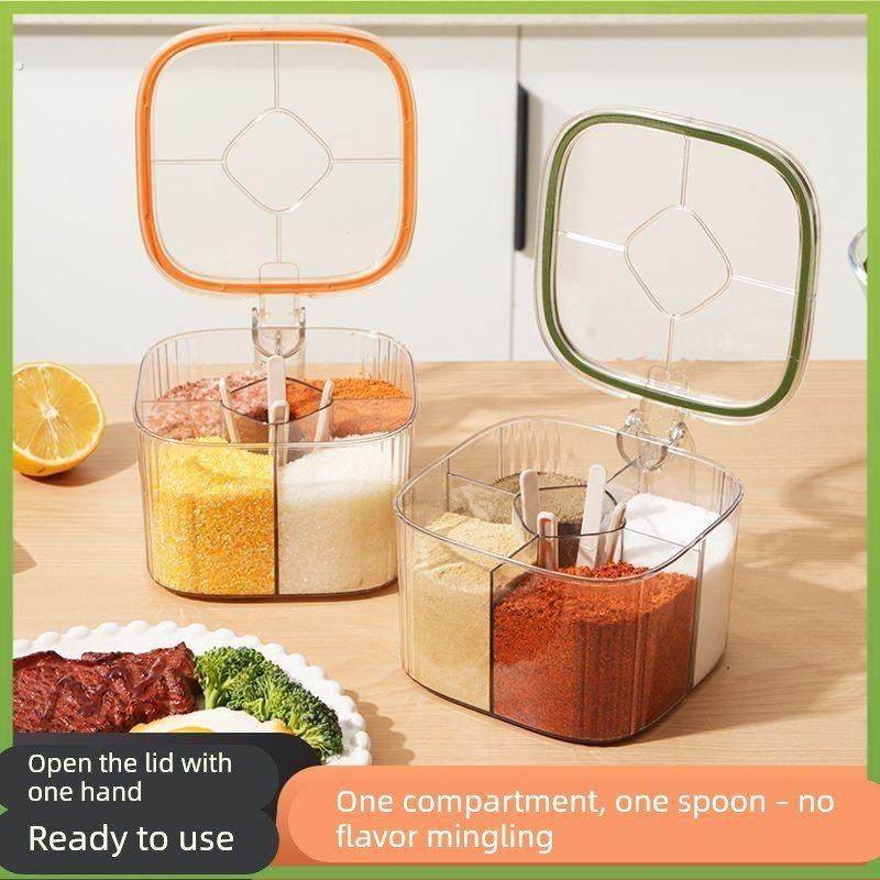 调料盒家用厨房调料罐组合套装一体多格盐味精胡椒收纳佐料调味瓶,厨房/烹饪用具,调味瓶罐/调料研磨器,淘宝优惠券,粉丝福利购,淘宝优惠卷