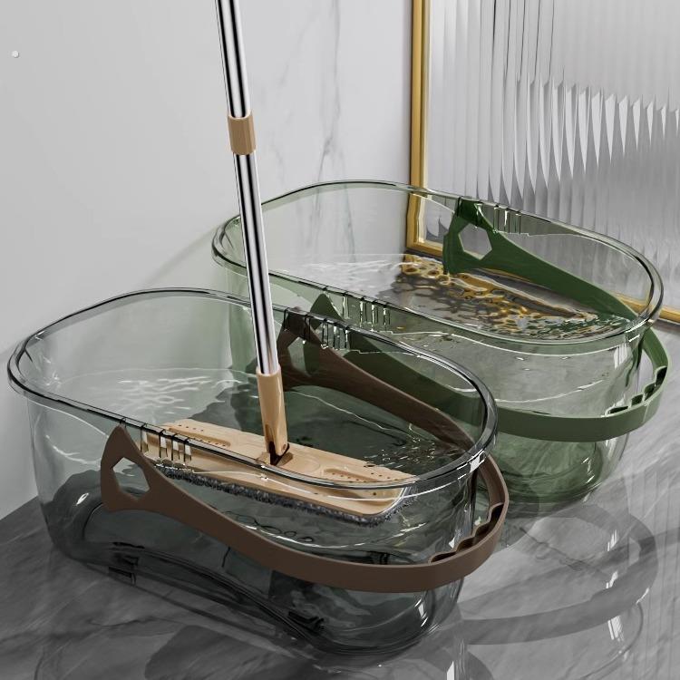 洗拖把桶长方形加大号平板拖布桶单桶拖地提桶塑料方桶家用墩布桶