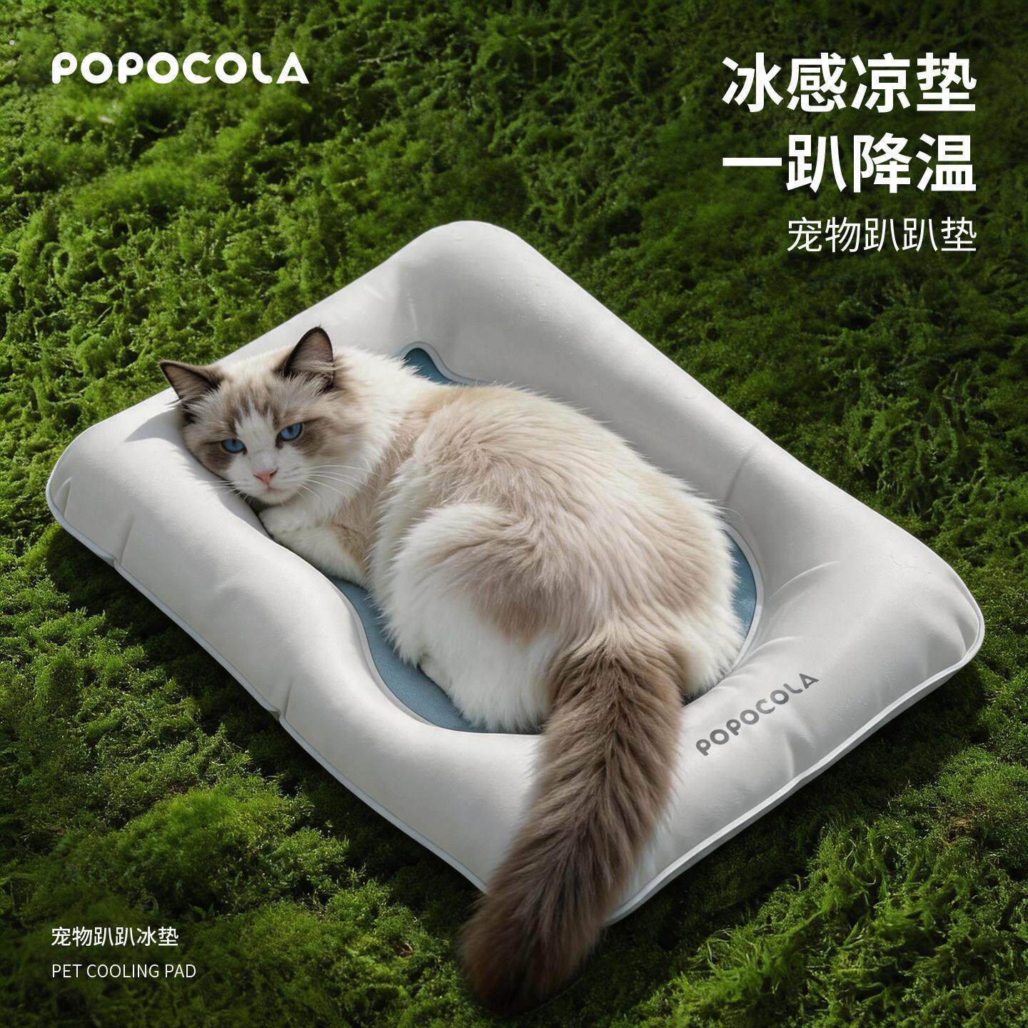猫咪冰垫凉席凉垫睡垫猫窝宠物狗狗夏天降温停猫位趴趴垫夏季垫子