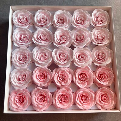 苏醒玫瑰花7层香皂花头永生花肥皂花礼盒花束礼品diy花店资材