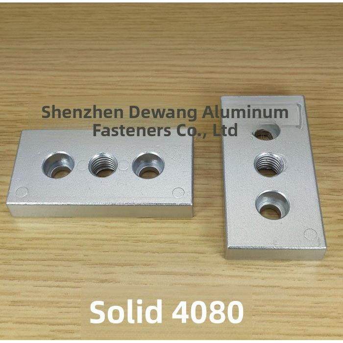 实心端面连接板 3060/4080/6060/8080铝型材脚轮脚蹄脚杯安装铝块,五金/工具,组合件和连接副,淘宝优惠券,粉丝福利购,淘宝优惠卷