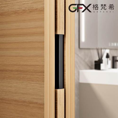 口袋移动门隐形拉手折叠门嵌入式吊滑拉门扶手厨房吊躺门暗拉手