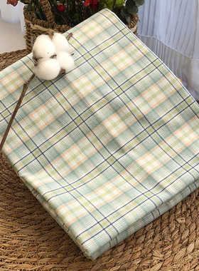 全棉水洗棉床单单件100纯棉格子睡单1.5床2m学生宿舍单人双人被单