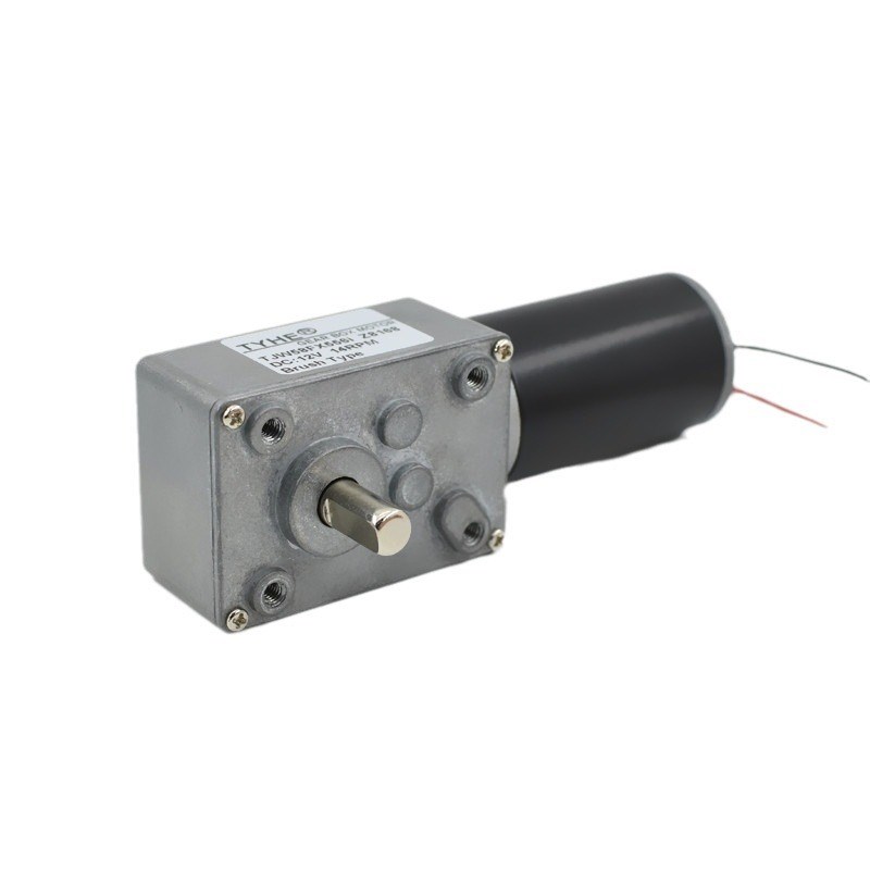 634JSX微型调速电机WGM58直流蜗轮蜗杆减速马达机器人电机12V24V