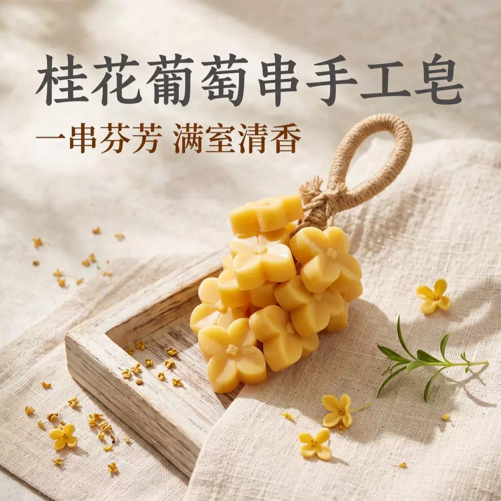 教师节送老师桂花手工皂留香