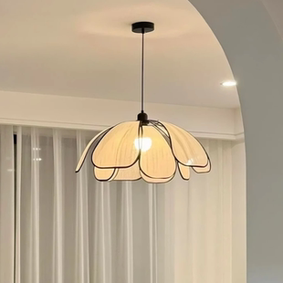 谷甸法式中古风餐厅吊灯ins风卧室书房客厅灯艺术高级感花朵吊灯