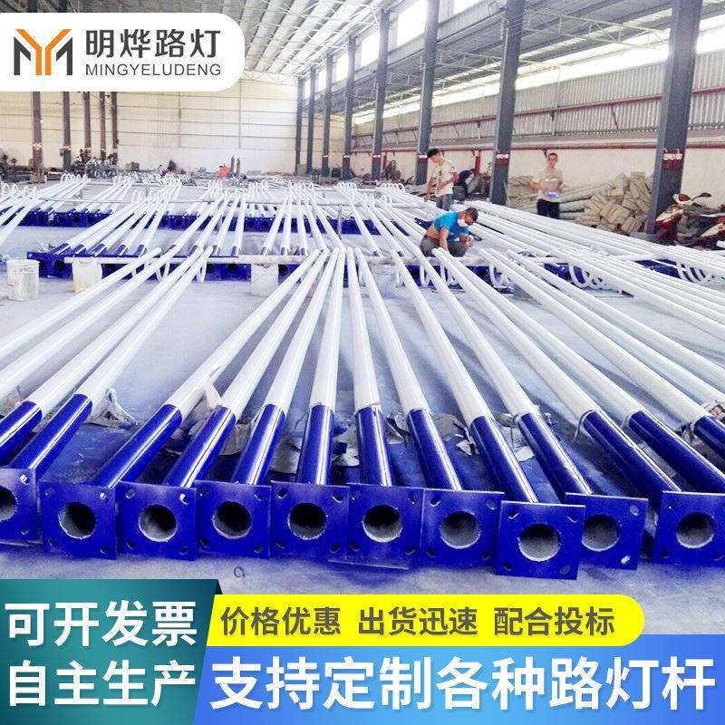 6米太阳能路灯杆7米8米新农村建设单双臂路灯乡村市电路灯厂家