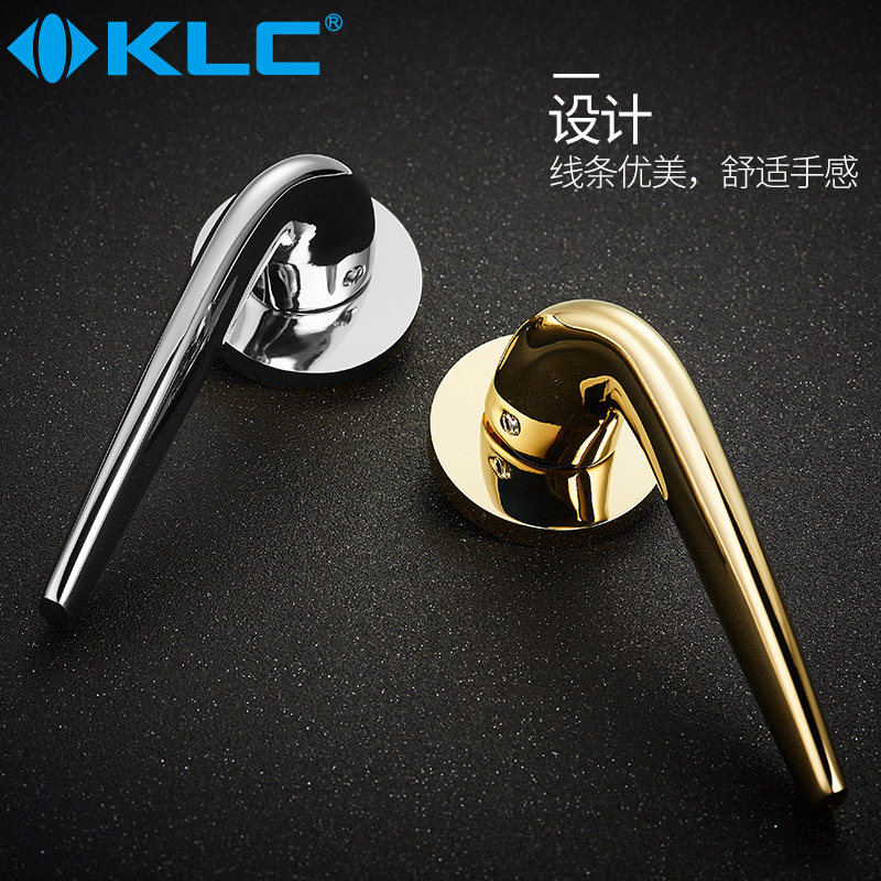 静音门锁室内房门锁欧式简约门锁具分体锁双舌锁