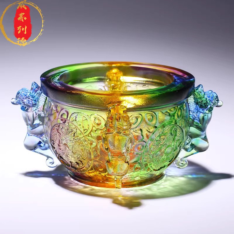 威弗列德琉璃工艺品聚宝盆招财聚财朋友店铺开业
