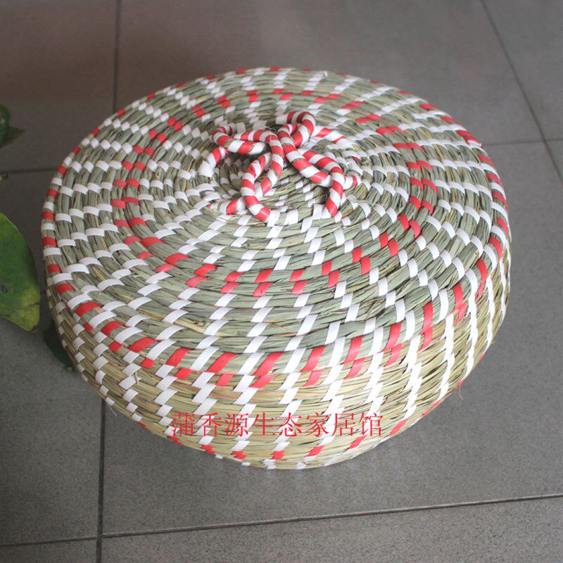 草柳编工艺品 馒头筐食品盒鸡蛋筐盖草编储物收纳篮