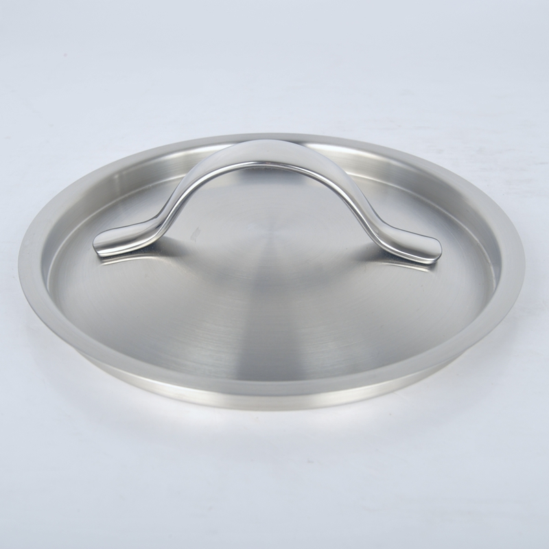 出口原单304不锈钢盖子下沉式锅盖奶锅盖合适16-18-20-24-26-28cm