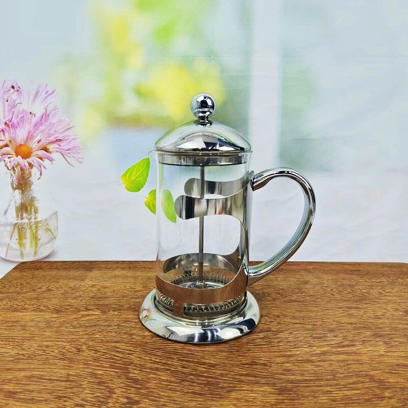 玻璃冲茶器茶水分离滤压壶咖啡法压壶耐高温不锈钢滤网泡茶壶家用