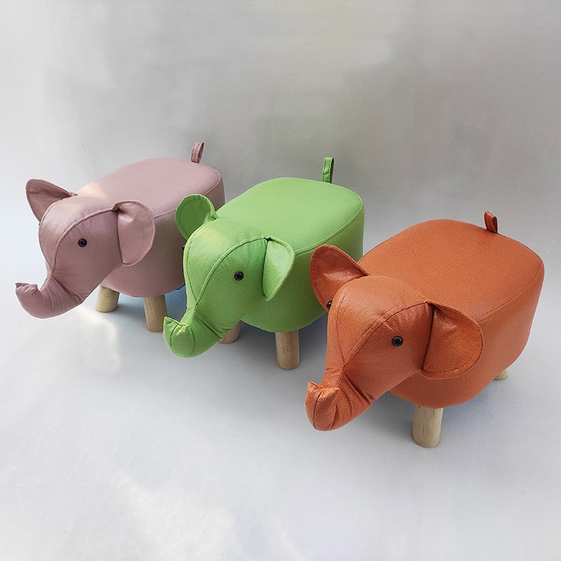 儿童小凳子动物换鞋凳创意家用凳子可爱卡通木矮凳沙发凳脚踏脚凳