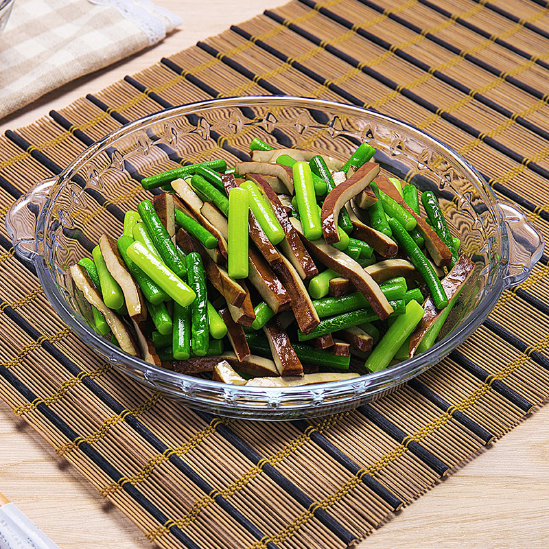 透明耐热钢化玻璃盘子餐具烤盘水果盘双耳菜盘微波炉专用盘子家用