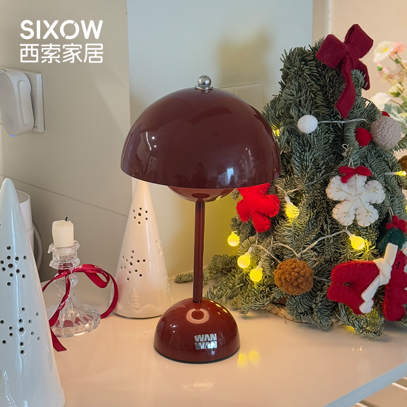SIXOW氛围充电触摸调光花苞台灯